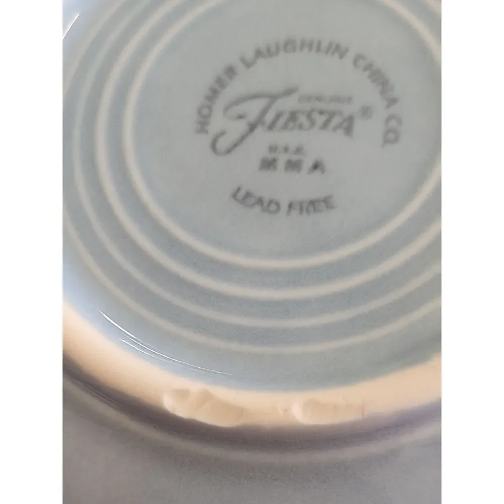 Homer Laughlin Pale Blue Ceramic Saucer